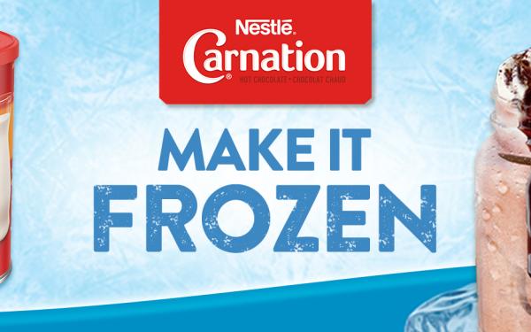 Carnation make it frozen banner