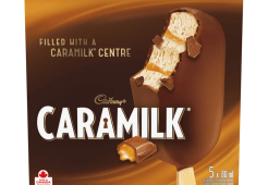 caramilk frozen bars package