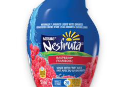 NESFRUTA Framboise, rehausseur d'eau liquide naturellement aromatisé, 52 ml donne 26 portions.
