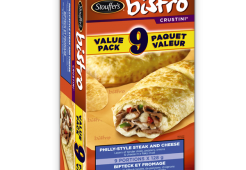 STOUFFERS Bistro Crustini Philly-Style Steak and Cheese Paquet économique, 9 portions de 128 grammes.