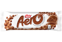 Barre de bulles au chocolat au lait AERO, 42 grammes.