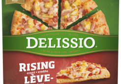 DELISSIO Rising Crust Hawaiian Pizza, 875 grams.